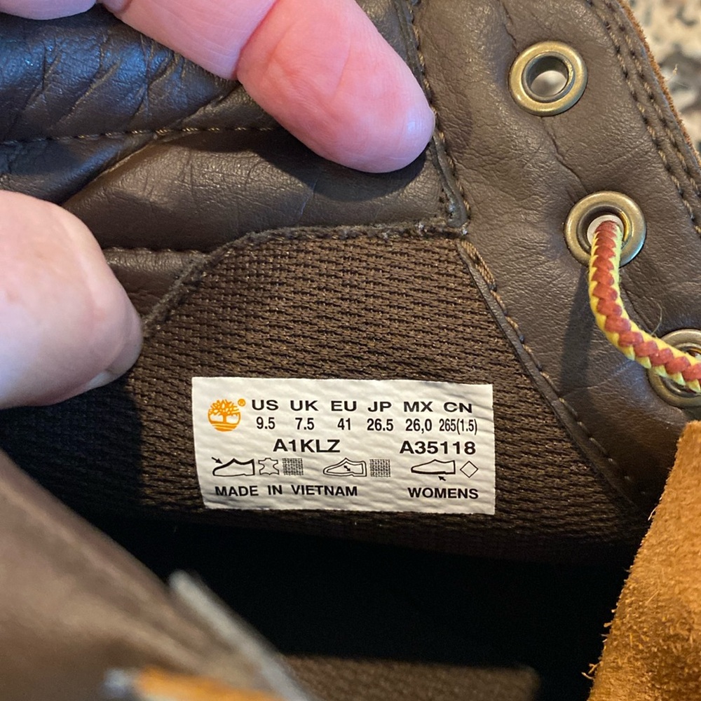 Timberland Women’s Dausette Sneaker US Size 9.5 Ortholite Nubuck Wheat Tan